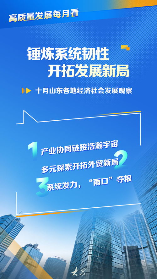 高質(zhì)量發(fā)展每月看 | 錘煉系統(tǒng)韌性，開拓發(fā)展新局——十月山東各地經(jīng)濟社會發(fā)展觀察